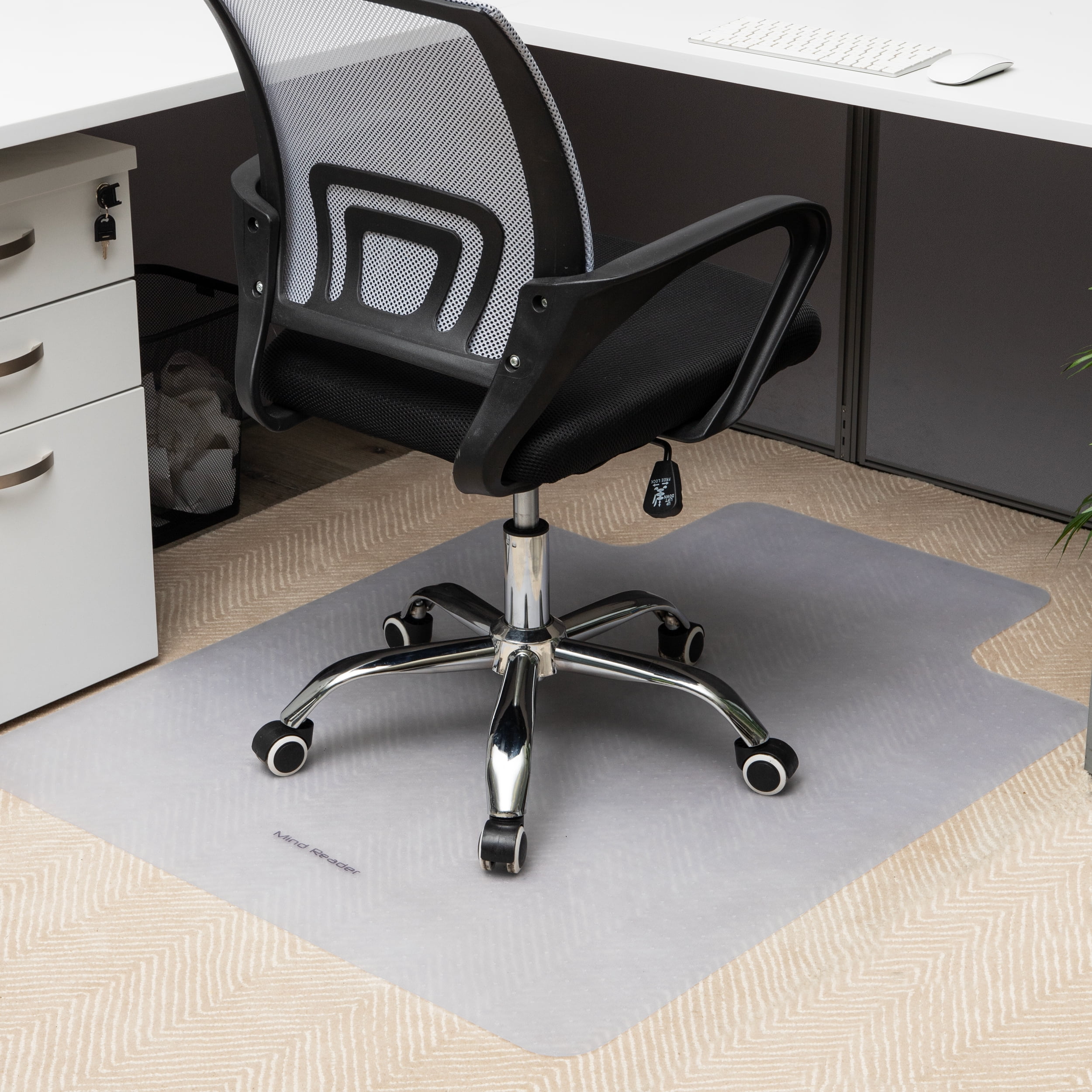 Mind Reader 48x36 Office Chair Mat With Spikes Clear : Target