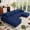 Blue, variant on 124" Boneless Cloud Sectional Sofa, U-Shaped Modular Corduroy 4-Seater, Memory Foam Deep Seat, No Assembly