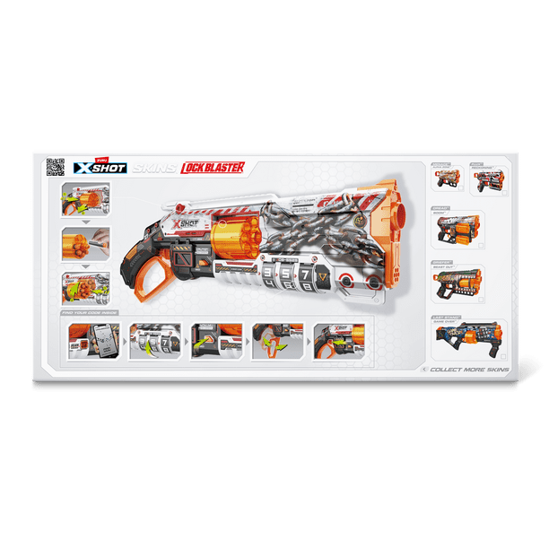 XSHOT Skins Lock Blaster - Outdoor Foam Activity Center Blaster