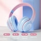 thumbnail image 2 of Auriculares inalámbricos BT de moda con micrófono incorporado con cable y tarjeta de memoria compatible para teléfonos, 2 of 8