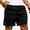 Black, variant on SwiftWear Men's Quick-Dry Summer Work Shorts with Zippered Pockets - Lightweight Stretch Cropped Cargo Pants for Outdoor Work & Hiking