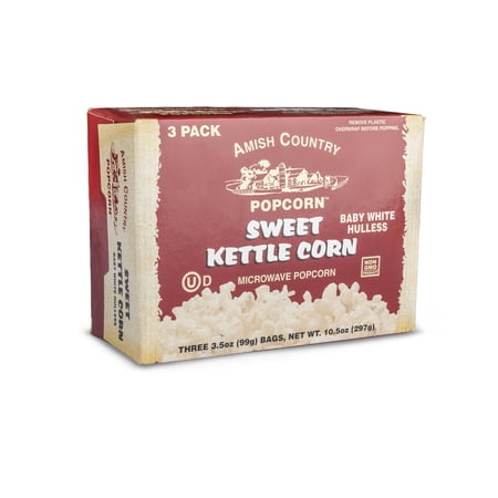 Amish Country Popcorn Microwave Kettle Popcorn 3 Pack