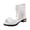 White, variant on Girls Gladiator Sandals Open Toe Chunky Low Heel Fringe Ankle Strap Back Zipper Kids Summer Dress Shoes Black 2.5 Big Kid