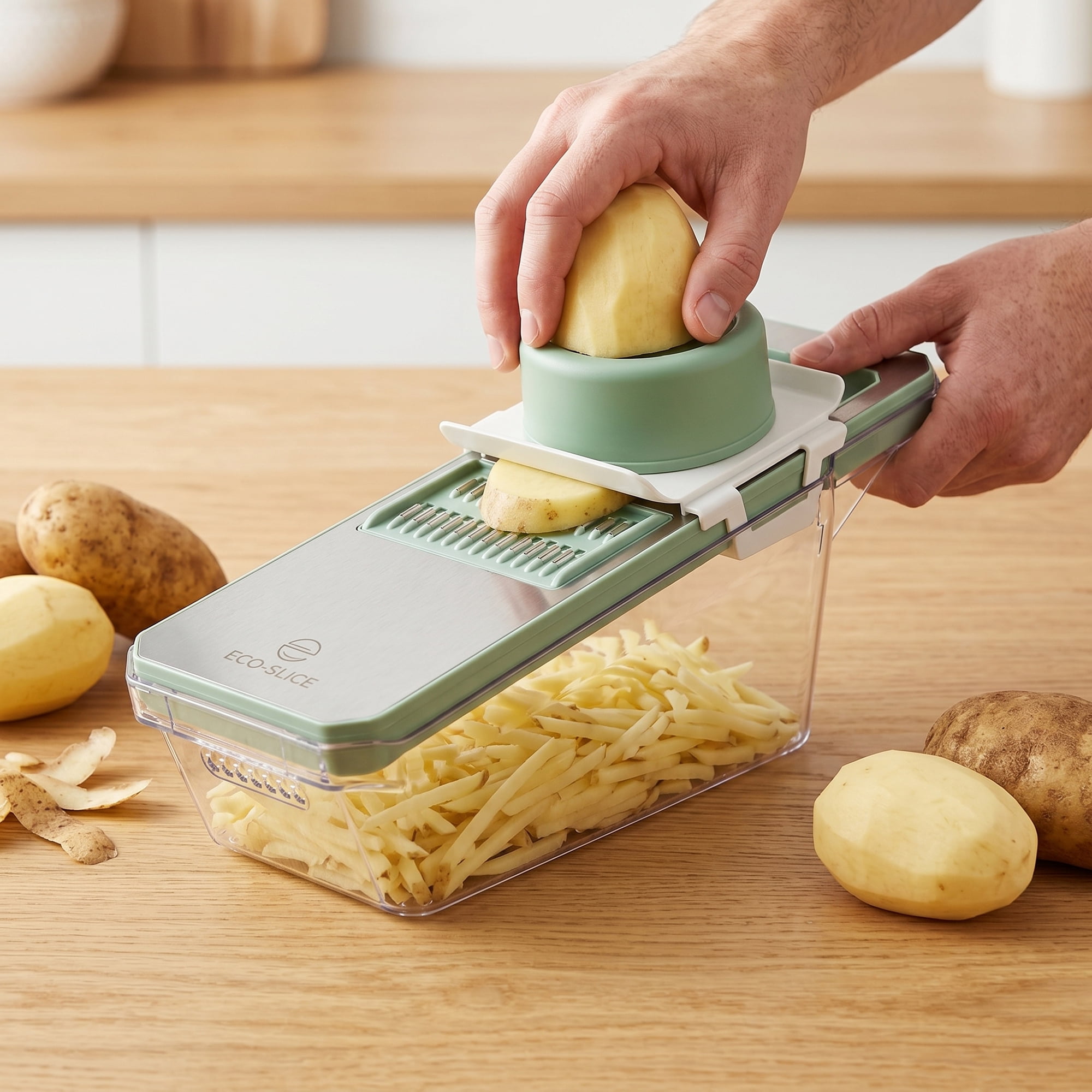 Unique Bargains Kitchen Slicer and Vegetable Chopper for Cooking 3 in 1(D) 10.8"x3.7"