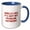 Blue/White, variant on 3drose, Funny Text About Retirement, 11oz Two-tone Black Mug
