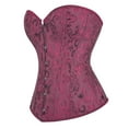 thumbnail image 4 of JFGHDG Overbust Corset Women Corset Shapewear Corset Cute Corset for Women Shapewear Corset Halter Top Watermelon Red 4xl, 4 of 7