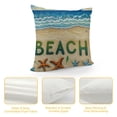 thumbnail image 4 of GOSMITH  Summer Beach Sunshine Coastal Decorative Throw Pillow Cover, Sun Tropical Starfish Conch Sea Ocean Porch Outdoor Home Decor, Hawaii Palm Leaves Seasonal Couch Cushion Case, 4 of 5