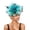 Z10-Green, variant on FUZHIQ Exaggerated Organza Flower Feather Statement Fascinator Hat, Wide Brim Headwear for Women, Kentucky Derby Red Carpet Banquet Stage Show Accessories