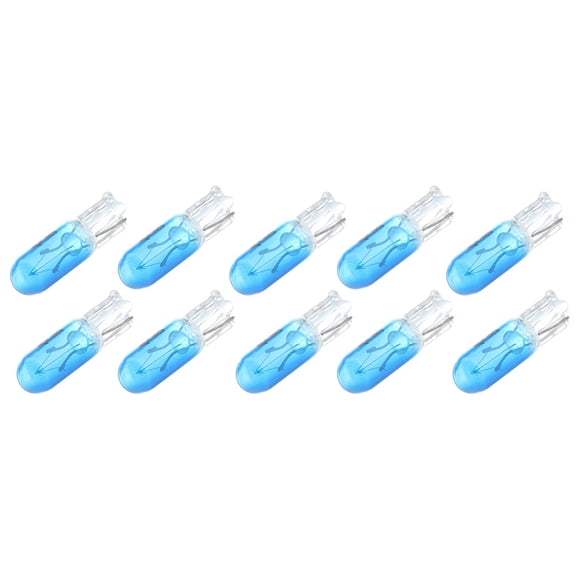 cciyu 10 Pack Blue Car T5 Halogen Light Bulbs Replacement fit for Marker Clearance Light Auto Side Lamp 70 2721