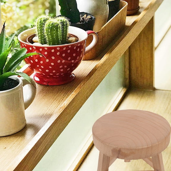 CIMAXIC Indoor Flower Stand Wooden Plant Stand Paulownia Wood Plant Lovers 1Pcs