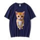 thumbnail image 1 of Camisetas de manga corta para hombre y mujer, ropa de calle de gran tamaño con estampado de El Gato, Meme, triste, Gato llanto, Munchkin, Kitty, a la moda xuanjing  unisex, 1 of 2