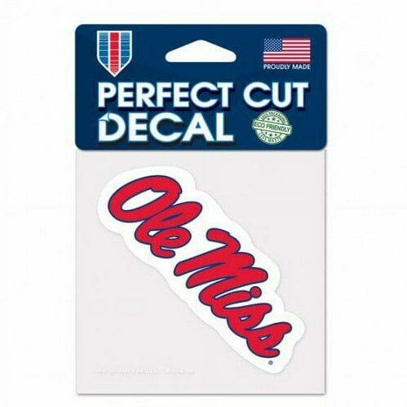 NCAA Mississippi Prime 4" x 4" Perfect Cut Decal