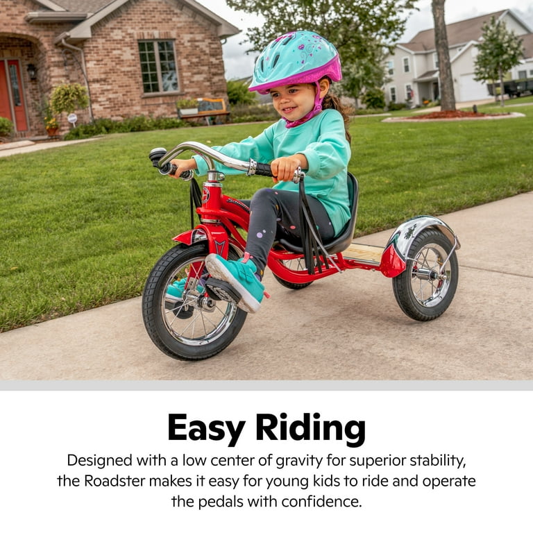 Schwinn Vintage Kids Cruiser, Roadster Retro-Style Tricycle