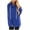 Blue, variant on Turilly Hoodies for Women Casual Solid Color Long Sleeve Round Neck Loose Hooded Sweatshirts Top