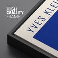 thumbnail image 4 of PixonSign Framed Canvas Print Wall Art Yves Klein Blue Monochrome Block Abstract Shapes Illustrations Fine Art Contemporary Relax/Calm Colorful for Living Room, Bedroom, Office - 16"x24" Black, 4 of 5