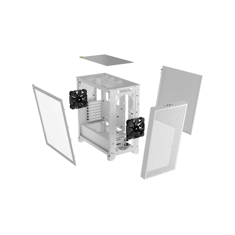 Corsair 3000D Airflow Mid-Tower PC Case, White, 2x SP120