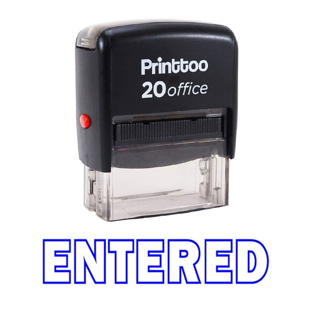 Printtoo Tampon en Caoutchouc Auto-Encriant pour Bureau - Bleu