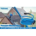 thumbnail image 6 of Pressure Washer Hose – 1/4" X 25 FT High Power Washer Extension Hose – Kink & Wear Resistant High Pressure Hose for Replacement – Compatible with M22 Fittings – 3600PSI, 6 of 6