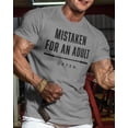 thumbnail image 2 of Gymish Mistaken Men’s Workout T-Shirt – Funny Gym Shirt, Lifting Tee, Deadlift Fitness & Bodybuilding Top, 2 of 6