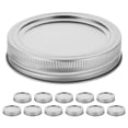 thumbnail image 1 of 12 PCS Lides de enlatado con anillos Metal BoCh Mason Mason Tails con bandas para frascos regulares de enlatado en la boca Masón Masón 70 mm, 1 of 4
