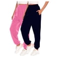thumbnail image 1 of ameIAEA Women 2 Pack Sweatpants Drawstring Workout Running Pants Elastic Waist Lounge Pants, 1 of 2