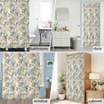 thumbnail image 6 of Blue Hydrangea Leaves Fabric Shower Curtain Wildflowers Plant Beige Washable Shower Curtains for Bathroom, Waterproof Bath Curtain with Hooks Home Decor 36x72in, 6 of 8