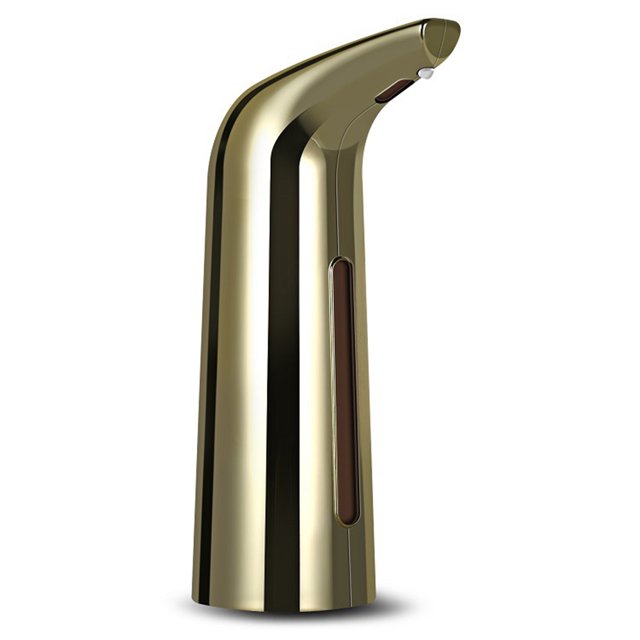 Dispensador automático de jabón de 400 ml, dispensador de jabón infrarrojo sin contacto, dispensador desinfectante (1 pieza de oro local)