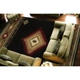 thumbnail image 2 of Oriental Weavers Hudson 087G1 Black/Green Southwest/Lodge Rectangle Indoor Area Rug, 2 of 2