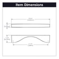 thumbnail image 6 of Belwith-Keeler B076150-SN-10B 128 mm Channel Pull for Door, Satin Nickel, 6 of 7