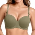 thumbnail image 2 of ZZwxWA Bras for Women Soft Support Adjustable Spaghetti Strap Seamless Bralette Full-Coverage Push Up Comfort Everyday Bra, 2 of 5
