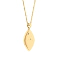 thumbnail image 2 of Brass Pendant Necklace With Cubic Zirconia Ivory Enamel Gold Plating Jewelry For Mother's Day, 2 of 4