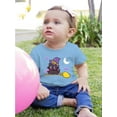 thumbnail image 2 of Cute Halloween Kitten W Broom T-Shirt Infant -Image by Shutterstock,  6 Months, 2 of 4