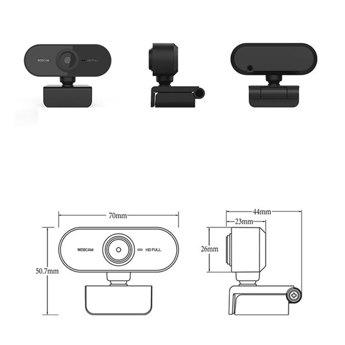 2X 1080P Webcam with Microphone HD Webcam USB Camera for PC Laptop, Zoom, Skype, Facetime, , Linux