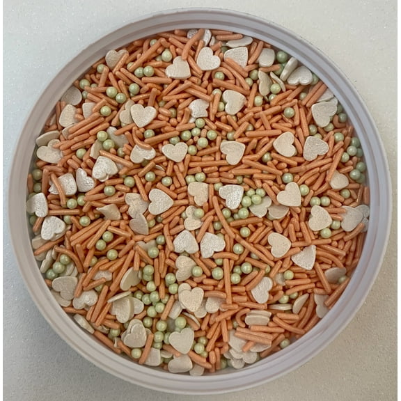 Bring Your Heart To The Beach Confetti Sprinkles, Cake, Cookie, Donut, Cakepop Toppings, 6 oz.