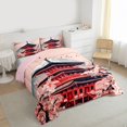 thumbnail image 3 of Homewish Japanese Ukiyo-E Bedding Comforter Set,Pink Sakura Twin Comforter Sets,Classic Japan Architecture Bedding Set For Girls Teens,Breathable Home Decor Reversible,2pcs, 3 of 8