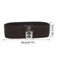thumbnail image 3 of Ceinture de Robe Élastique Style Simple Universelle Ajustable Confortable avec Boucles Multicolore Ceintures de la Saint-Valentin pour Femmes Robes Café, 3 of 6
