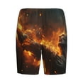 thumbnail image 2 of Lsque Cool Fire Man Mens Sleep Pajama Shorts,Short Pajama Pants, Cotton Ultra-Soft Knit-XX-Large, 2 of 9