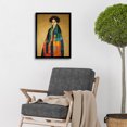 thumbnail image 2 of Gustav Klimt Inspired Female Portrait Woman Art Print Framed Poster Wall Decor 12x16 inch, 2 of 5