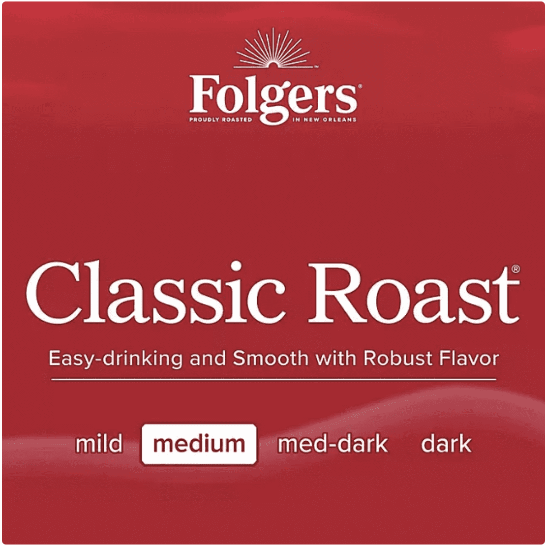 Folgers Classic Medium Roast Ground Coffee, 43.5 oz.