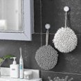 thumbnail image 4 of Quick Dry Bathroom Chenille Hand Towel Soft Absorbent Pom Towel Kitchen Microfiber, 4 of 5