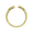 thumbnail image 3 of Keepsake 1/10 Carat T.W. Diamond Open Stacking Ring in 18K Yellow Gold over Sterling Silver, 3 of 5
