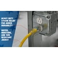 thumbnail image 5 of Southwire 100 Foot 15 Amp SJTW Heavy Duty Electrical Extension Cord, Yellow, 5 of 6
