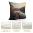 thumbnail image 4 of Chilfamy Trees Lake Fall Season Pillow Covers for Couch Sofa Indoor Outdoor Square Design Soft and Durable 1PC 22x22in, 4 of 5