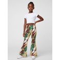 thumbnail image 4 of Girls Digital Print Flared Pants, Wide Leg Bell Bottom Casual Trousers, Slim Fit Fashion Wear for Spring Summer, Ages 4-13, 4 of 6