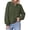 Army Green, variant on PRETTYGARDEN Women's Quarter Zip Pullover Oversized Sweaters Collared Neck, Long Balloon Sleeve, Jumper Tops, Soft Cozy Knit, Ribbed Hem, Loose Fit, Fall Outfits, Winter Fashion Clothing