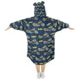 thumbnail image 2 of joogoo Wearable Blanket Hoodie for Cartoon Motorcycle-m1 Flannel Sherpa Pocket 3-14 YR S, 2 of 7