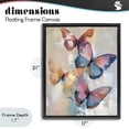 thumbnail image 4 of Stupell Industries Contemporary Butterfly Beauty Abstraction Black Floating Frame Canvas Art, 17 x 21, by Creative Studio, 4 of 8