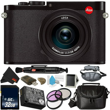 Leica Q (Typ 116) 24.2 MP Digital Camera (Black) 19000 Bundle with 32GB Memory Card + 49mm 3 Piece Filter (Best Leica Camera For Beginners)