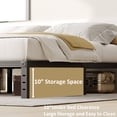 thumbnail image 4 of FSCHOS 12 Inch Twin Size Bed Frame, Heavy Duty Metal Platform, No Box Spring Needed, Easy Assembly, Black, 4 of 5