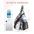 thumbnail image 3 of Bolso bandolera HULISEN, de PVC transparente, aprobado para estadios, 3 of 8